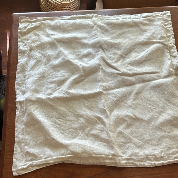 NWOT PAIR Crate&Barrel Natural Hemp Euro Shams - Picture 5 of 9